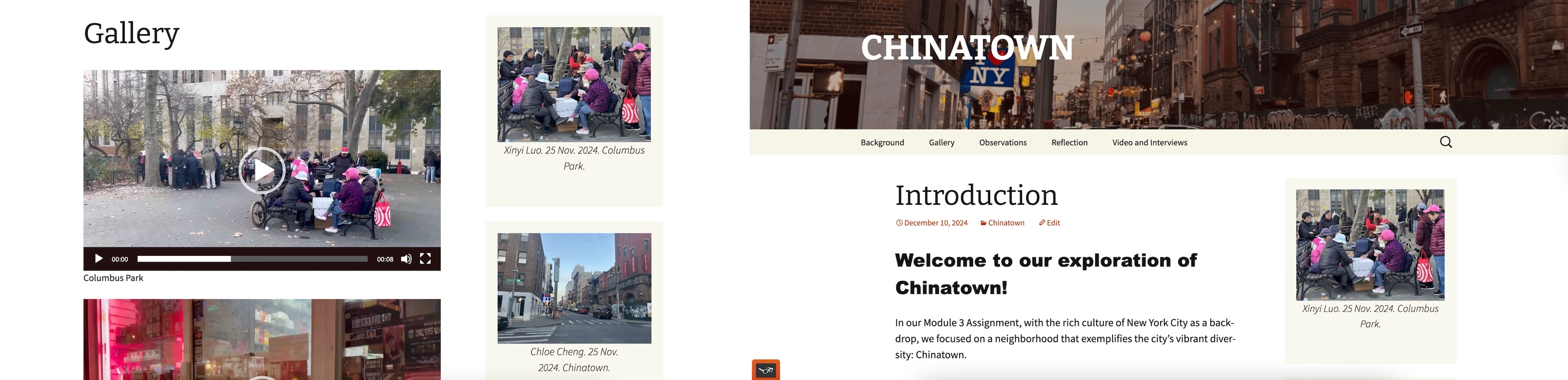 Ethnographic Research – NYC SOHO & Chinatown (2024)